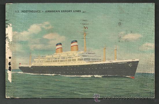 Postales: S S INDEPENDENCE AMERICAN EXPORT LINES - Foto 1