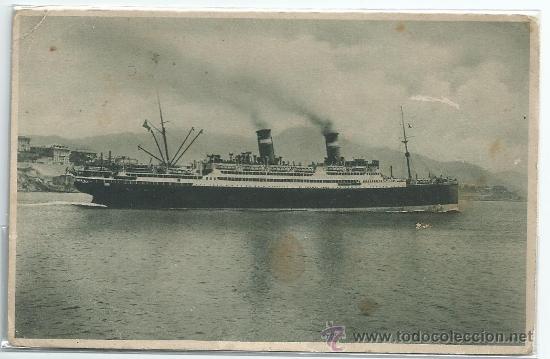 Postales: BUQUE CONTE VERDE.-NAVIERA LLOYD SABAUDO - Foto 1