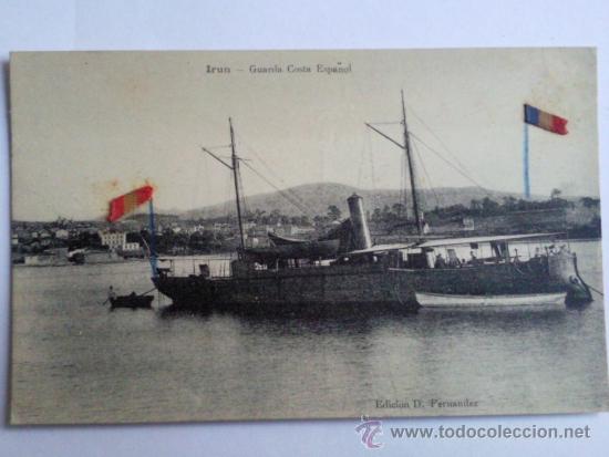 Postales: POSTAL, GUARDA COSTA ESPA&Ntilde;OL, IRUN - Foto 1