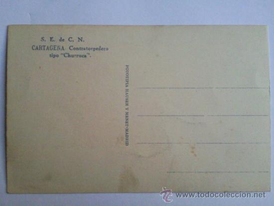 Postales: POSTAL, CONTRATORPEDERO TIPO - Foto 2