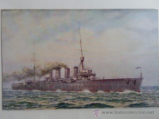 Postales: POSTAL, ACORAZADO H.M.A.S. &rdquo; SYDNEY &rdquo; - Foto 1