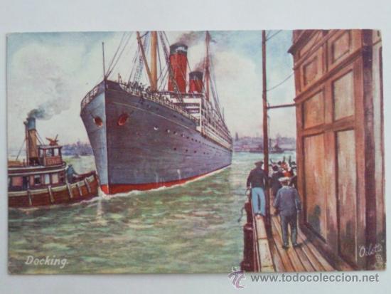 Postales: POSTAL BUQUE DOCKING - Foto 1