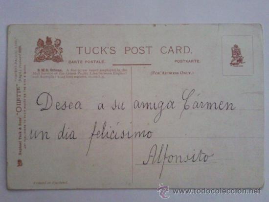 Postales: POSTAL BUQUE, R.M.S. ORTONA - Foto 2