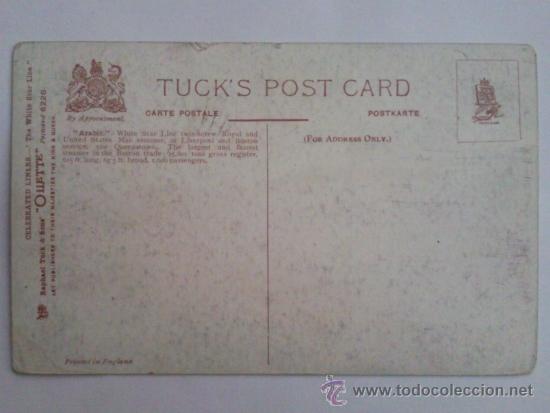 Postales: POSTAL BUQUE S.S. ARABIC, CELEBRATED LINERS - Foto 3