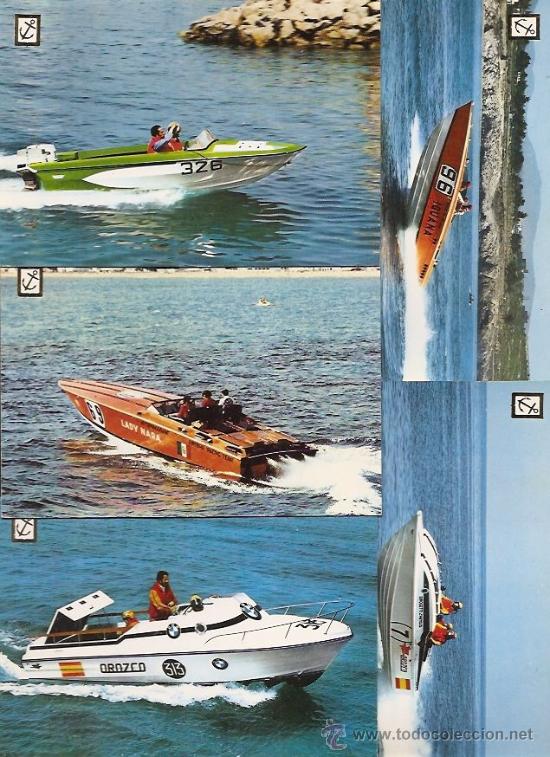 Postales: Moton&aacute;utica: 5 postales de lanchas r&aacute;pidas - Foto 1