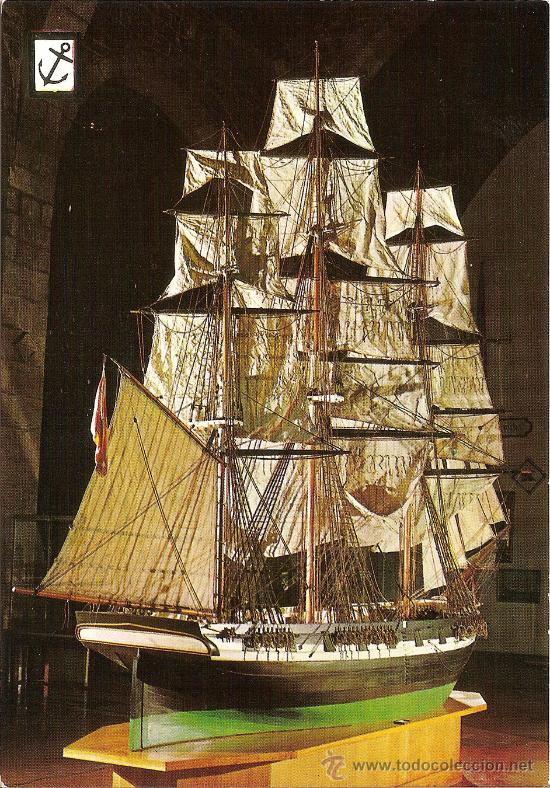 Postales: FRAGATA DE INSTRUCCI&Oacute;N - ESCUDO DE ORO - SIN CIRCULAR - Foto 1