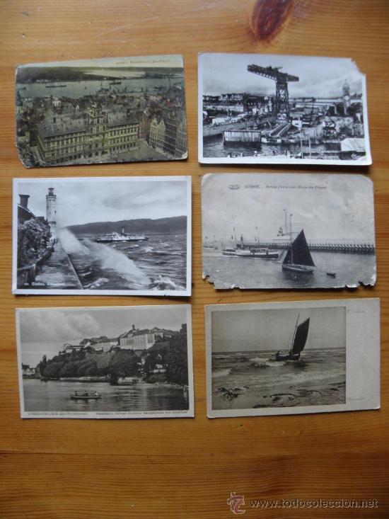 Postales: Lote de 6 postales con barcos diferentes 1940 - Foto 1