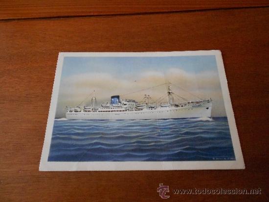 Postales: FLOTTA LAURO MOTONAVE NAPOLI. - Foto 1
