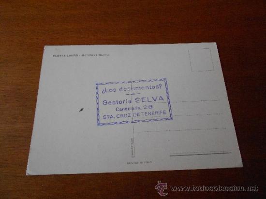 Postales: FLOTTA LAURO MOTONAVE NAPOLI. - Foto 2