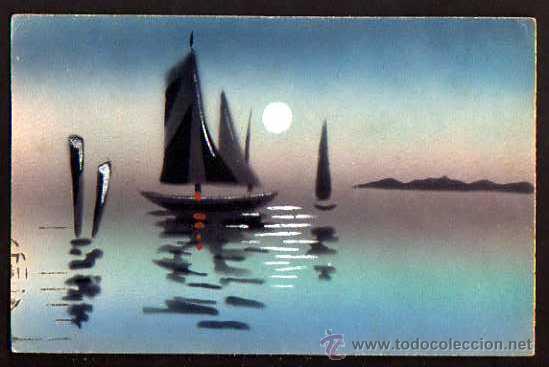 Postales: Antigua postal. Barcos. Circulada. - Foto 1