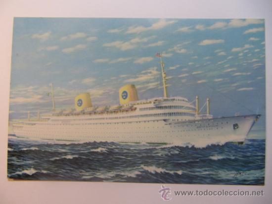 Postales: Postal de barco, swedish american line - Foto 1