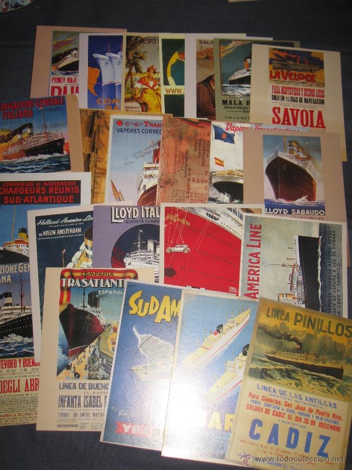 Postales: COLECCION DE 24 POSTALES DE BARCOS Y LINEAS MARITIMAS - Foto 1