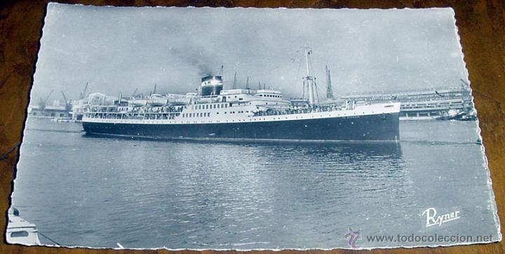 Postales: ANTIGUA POSTAL DEL BARCO EL MANSOUR . - SIN CIRCULAR - Foto 1