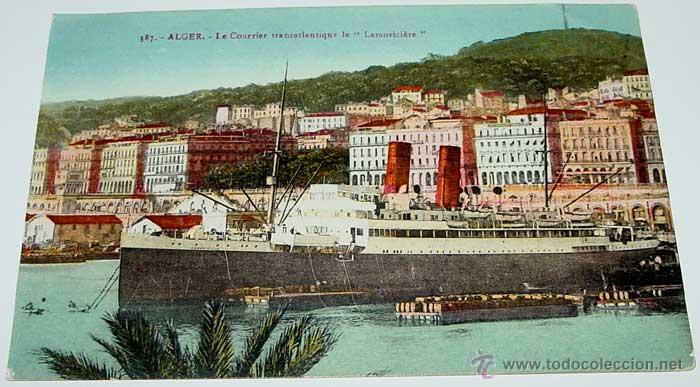 Postales: ANTIGUA POSTAL DE BARCO LAMORICIERE - NO  CIRCULADA. - Foto 1