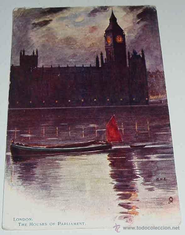 Postales: ANTIGUA POSTAL DE BARCA EN LONDRES - NO CIRCULADA. - Foto 1
