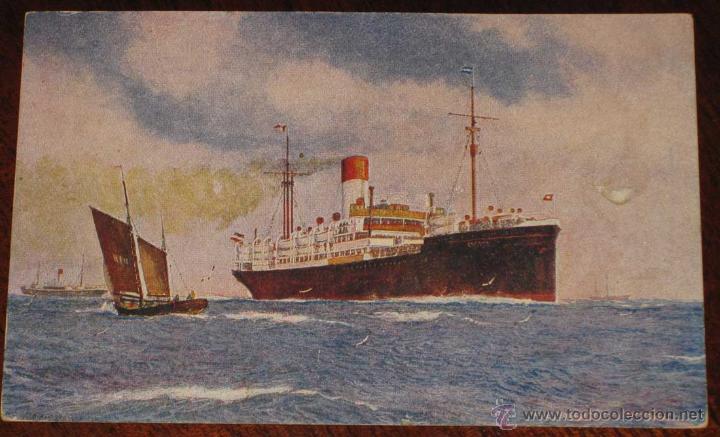 Postales: ANTIGUA POSTAL DE BARCO ESPA&Ntilde;A -  NO CIRCULADA. - Foto 1