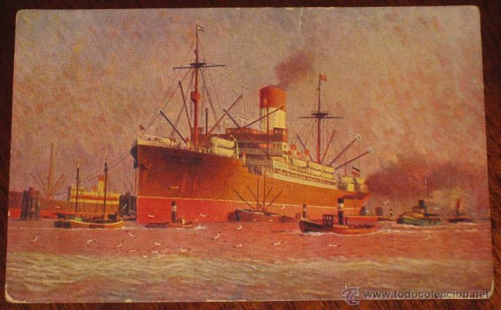 Postales: ANTIGUA POSTAL DE BARCO VIGO - NO CIRCULADA. - Foto 1