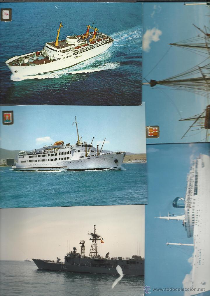 Postales: BONITO LOTE DE SEIS POSTALES DE BARCOS - Foto 1