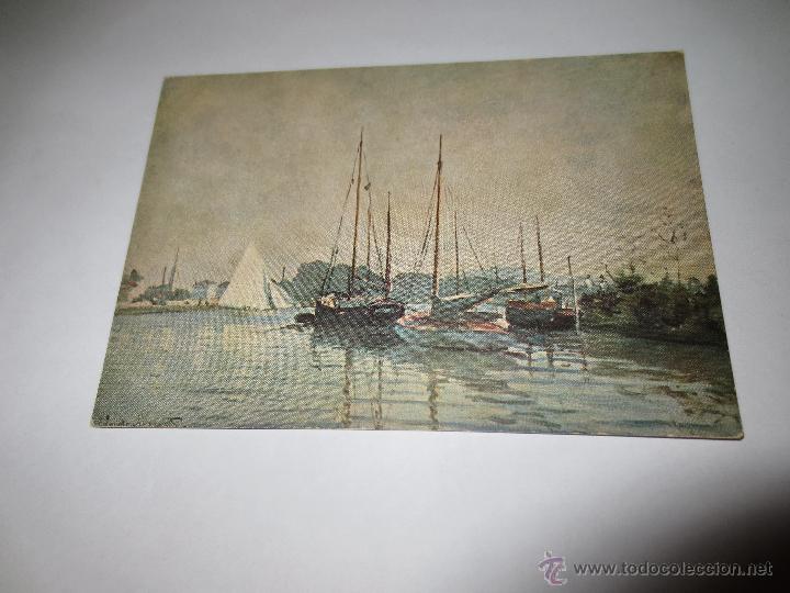 Postales: monet. barcos. - Foto 1