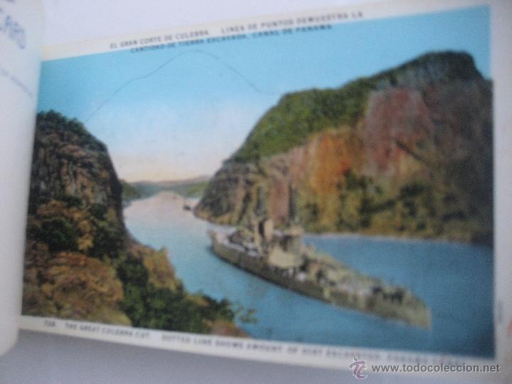 Postales: Canal de Panama. 1929. Block postal con 23 postales. - Foto 17