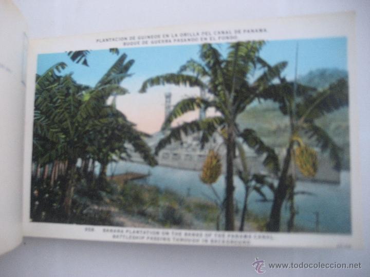 Postales: Canal de Panama. 1929. Block postal con 23 postales. - Foto 22