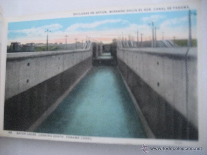 Postales: Canal de Panama. 1929. Block postal con 23 postales. - Foto 23