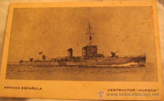 Postales: DESTRUCTOR HUESCA DE LA ARMADA ESPA&Ntilde;OLA - Foto 1