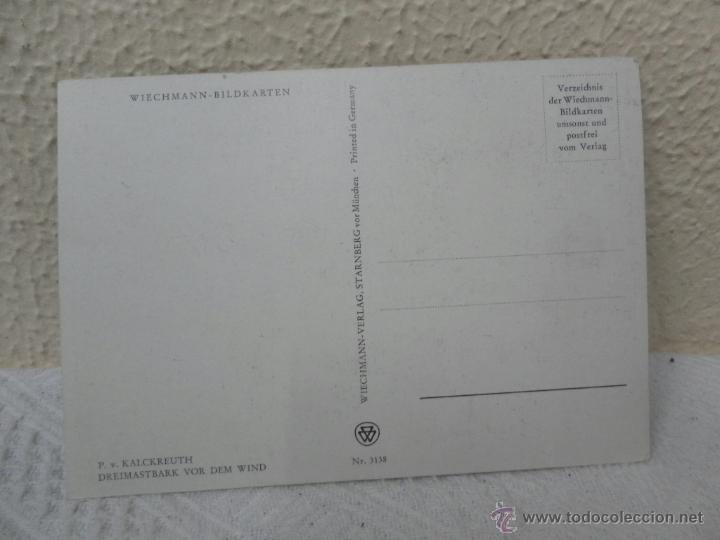 Postales: Tarjeta postal. Velero Vor Dem Wid - Foto 2