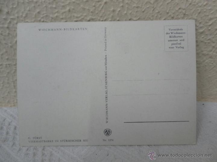 Postales: Tarjeta postal. Velero Alem&aacute;n Furst. - Foto 2