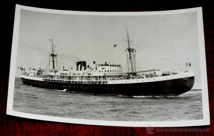 Postales: FOTO POSTAL DEL BARCO MS CYRNOS EN 1941, ESCRITA - Foto 1