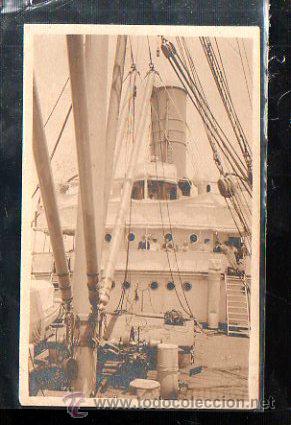 Postales: TARJETA POSTAL DE LA CUBIERTA DE UN BARCO. - Foto 1
