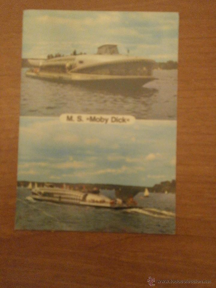 Postales: POSTAL M.S. MOBY DICK ESCRITA - Foto 1
