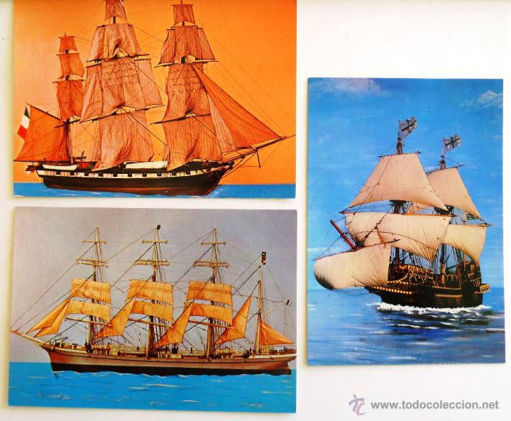 Postales: 3 POSTALES BARCOS. A5, B5 Y B6. - Foto 1