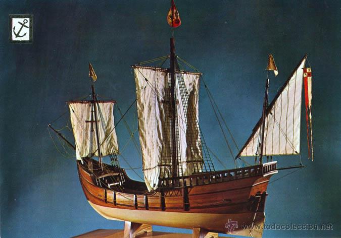 Postales: historia del mar. Carabela Pinta - Foto 1