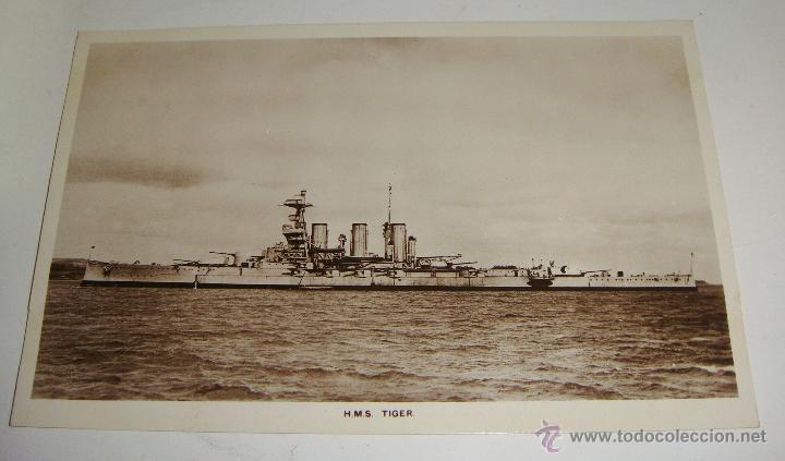 Postales: Postal Barco de Guerra. H.M.S Tiger - Foto 1