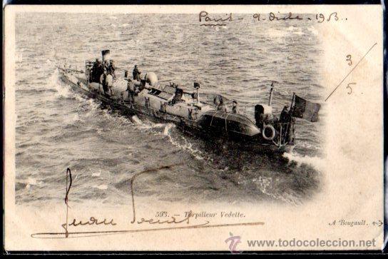 Postales: TARJETA POSTAL DEL TORPEDERO VEDETTE - Foto 1