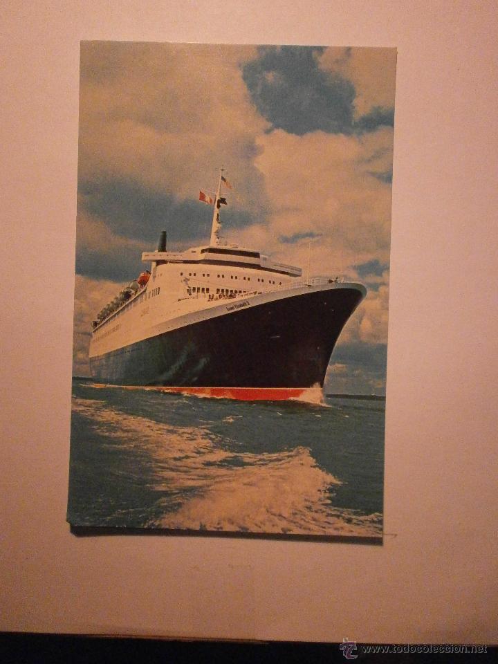 Postales: POSTAL CUNARD QUEEN ELIZABETH 2 ESCRITA - Foto 1