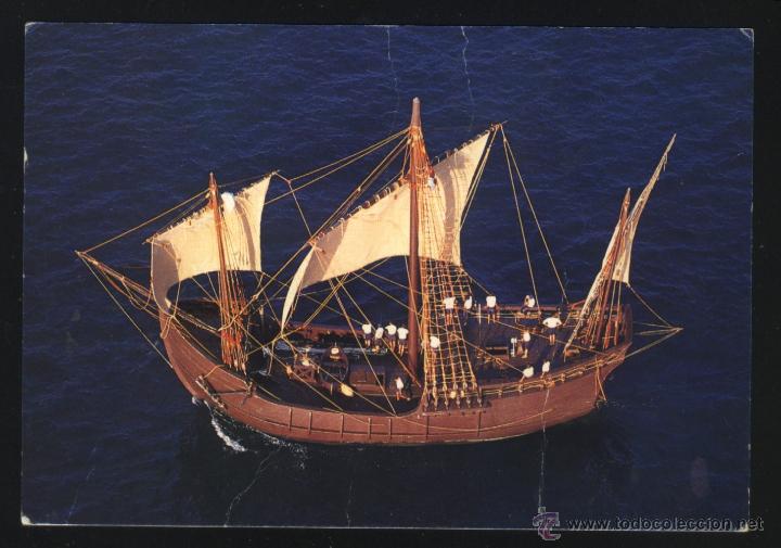 Postales: A-1030- CARABELA PINTA (POSTAL DEL QUINTO CENTENARIO) - Foto 1