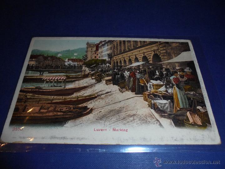 Postales: BARCOS - LUZERN - MARKTAG - 2530 - 14X9 CM. - Foto 1