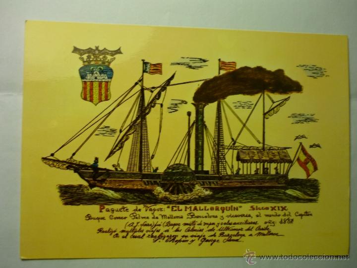 Postales: POSTAL BARCO EL MALLORQUIN - Foto 1