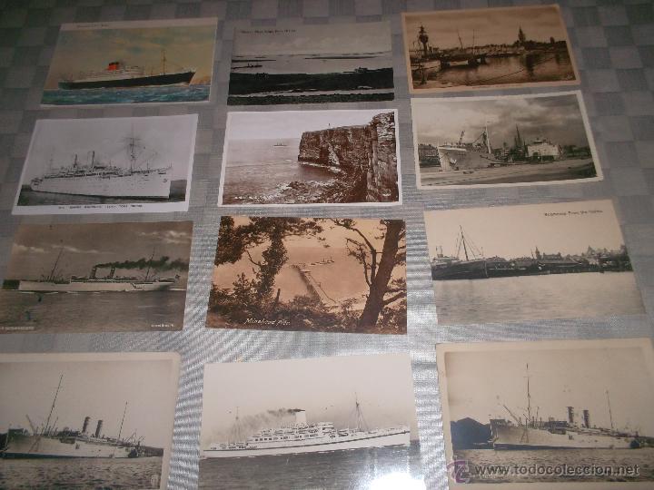 Postales: gran lote de 15 postales de barcos antiguos - Foto 3