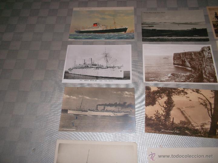 Postales: gran lote de 15 postales de barcos antiguos - Foto 4