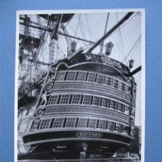 Postales: FOTO POSTAL BARCO: HMS VICTORY - GINGERBREADS AND ADMIRAL´S LIGHTS (SIN CIRCULAR). Lote 49264003
