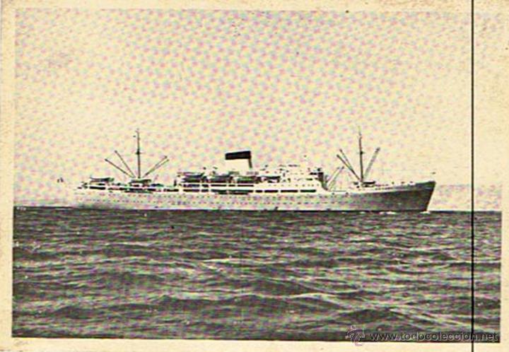 Postales: TARJETA POSTAL DE BARCO &uml;JEAN MERMOZ&uml; - Foto 1