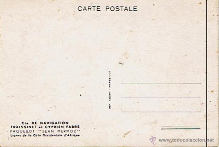 Postales: TARJETA POSTAL DE BARCO &uml;JEAN MERMOZ&uml; - Foto 2