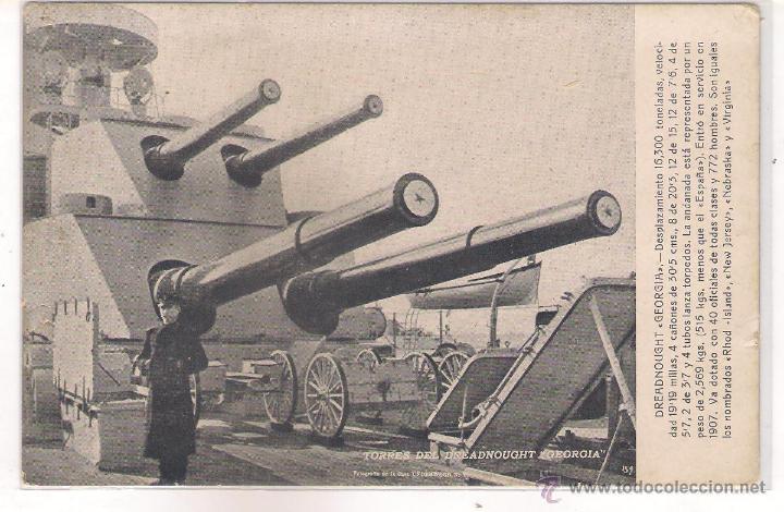 Postales: POSTAL DE BARCO TORRES DE DREADNOUGHT GEORGIA . - Foto 1