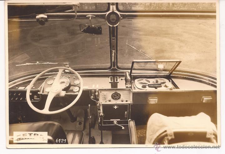 Postales: FOTO INTERIOR DE AUTOBUS A&Ntilde;OS 60 - Foto 1