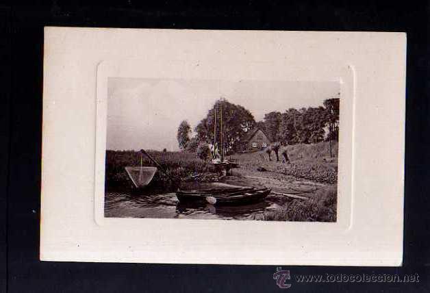 Postales: Antigua postal. Barcas. Circulada 1909 - Foto 1