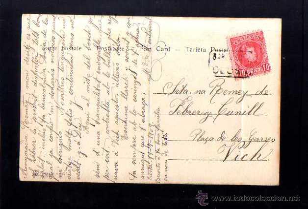 Postales: Antigua postal. Barcas. Circulada 1909 - Foto 2