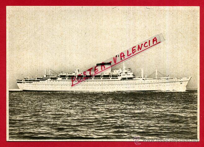Postales: POSTAL BARCO, MOTONAVE GIULIO CESARE, P81497 - Foto 1